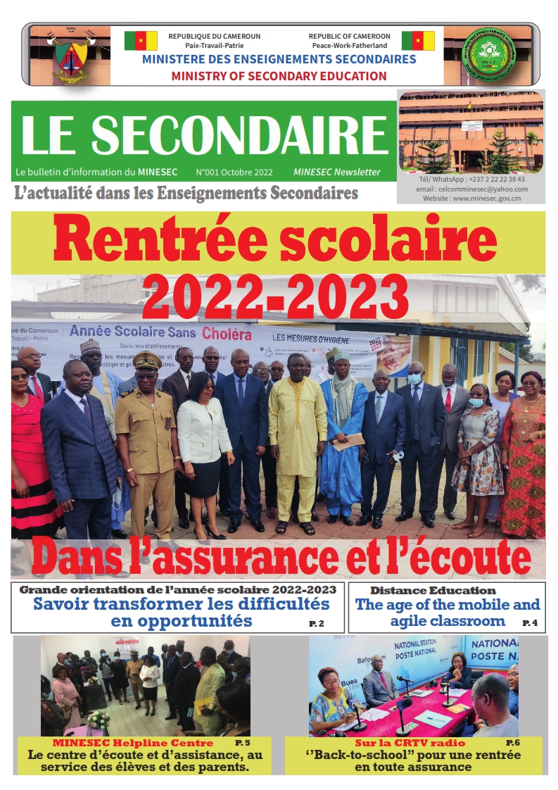 Le Secondaire 1 Oct 2022