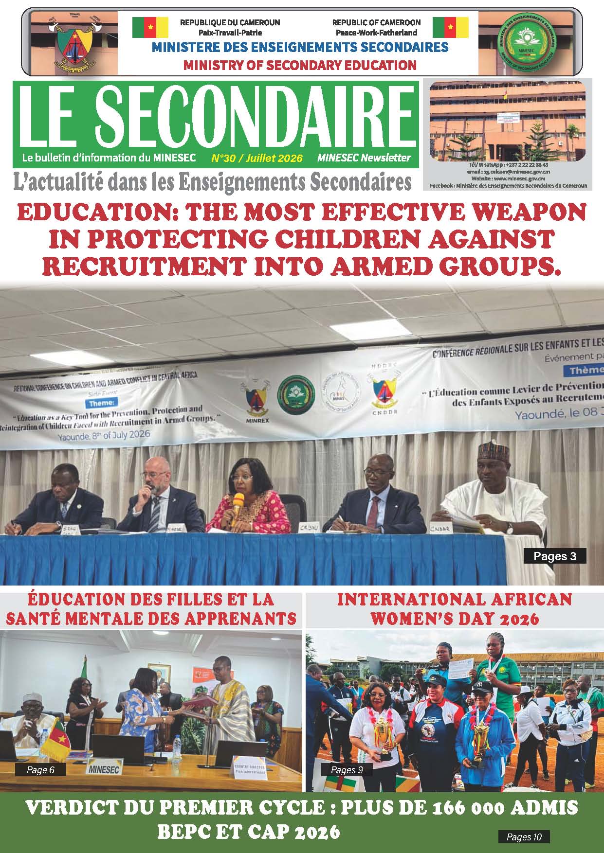 NewsletterLe SecondaireNo30 dejuillet 2026Page01