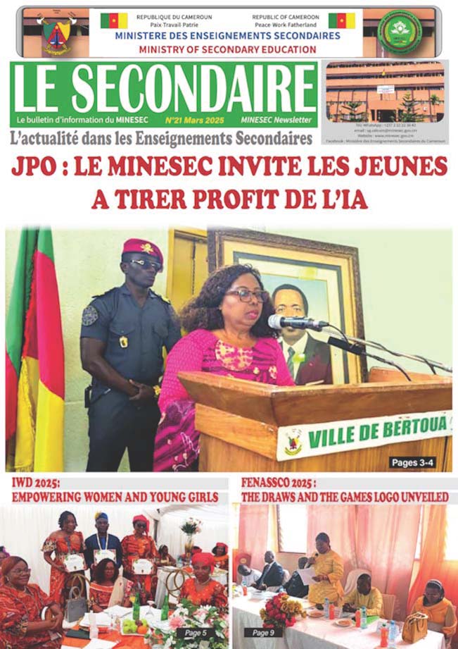 Newsletter Le Secondaire N21